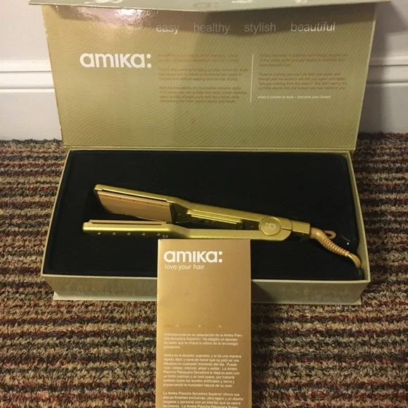 Hair Straightener Gold Amika size Large Amika. The Confidante Flat Iron main image 3